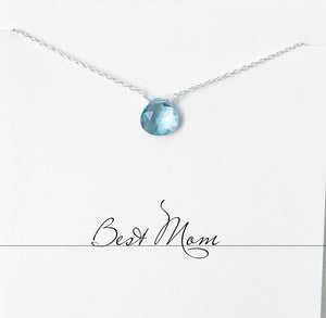 Best Mom Chalcedony Necklace