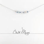 Best Mom Blue Moonstone Necklace