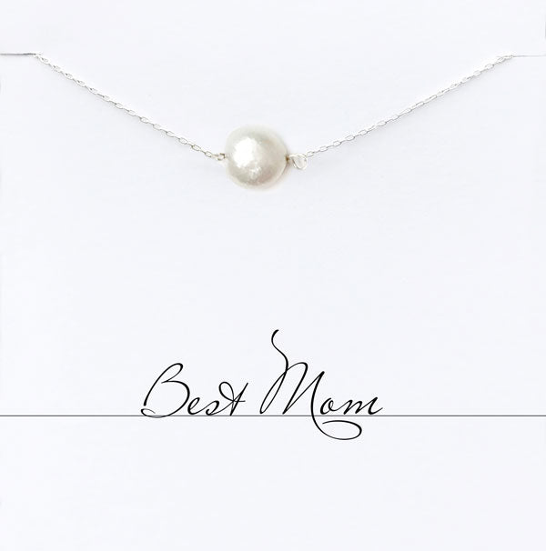 Best Mom Chalcedony Necklace