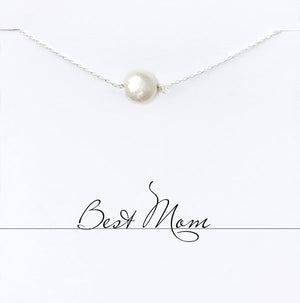 Santa Fe Leather White Pearl Wrap Necklace | Van Peterson London