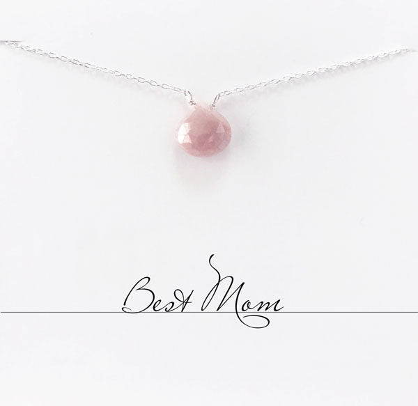 Best Mom Chalcedony Necklace