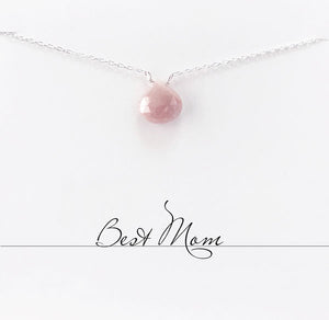 Best Mom Chalcedony Necklace