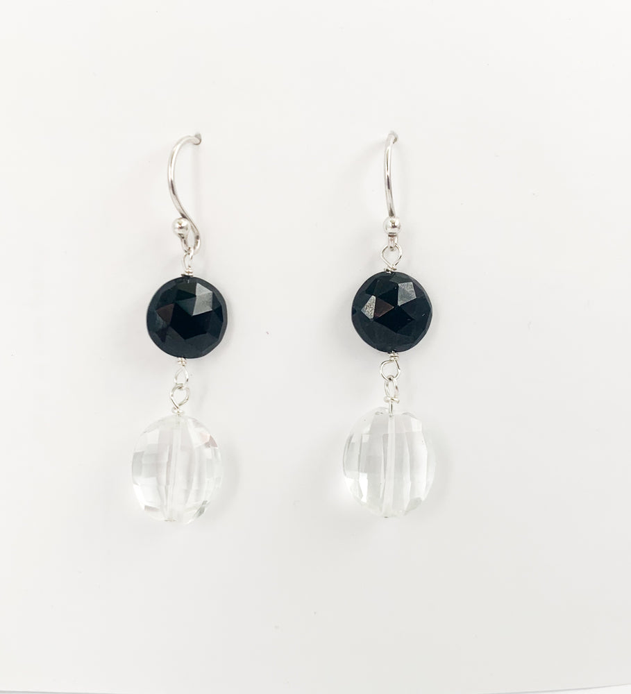 Quartz & Spinel Earrings