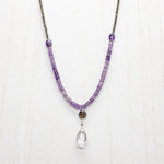 Amethyst Zen Pendant Necklace