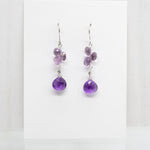 Amethyst Cluster Earrings