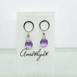 Amethyst Luna Silver Earrings