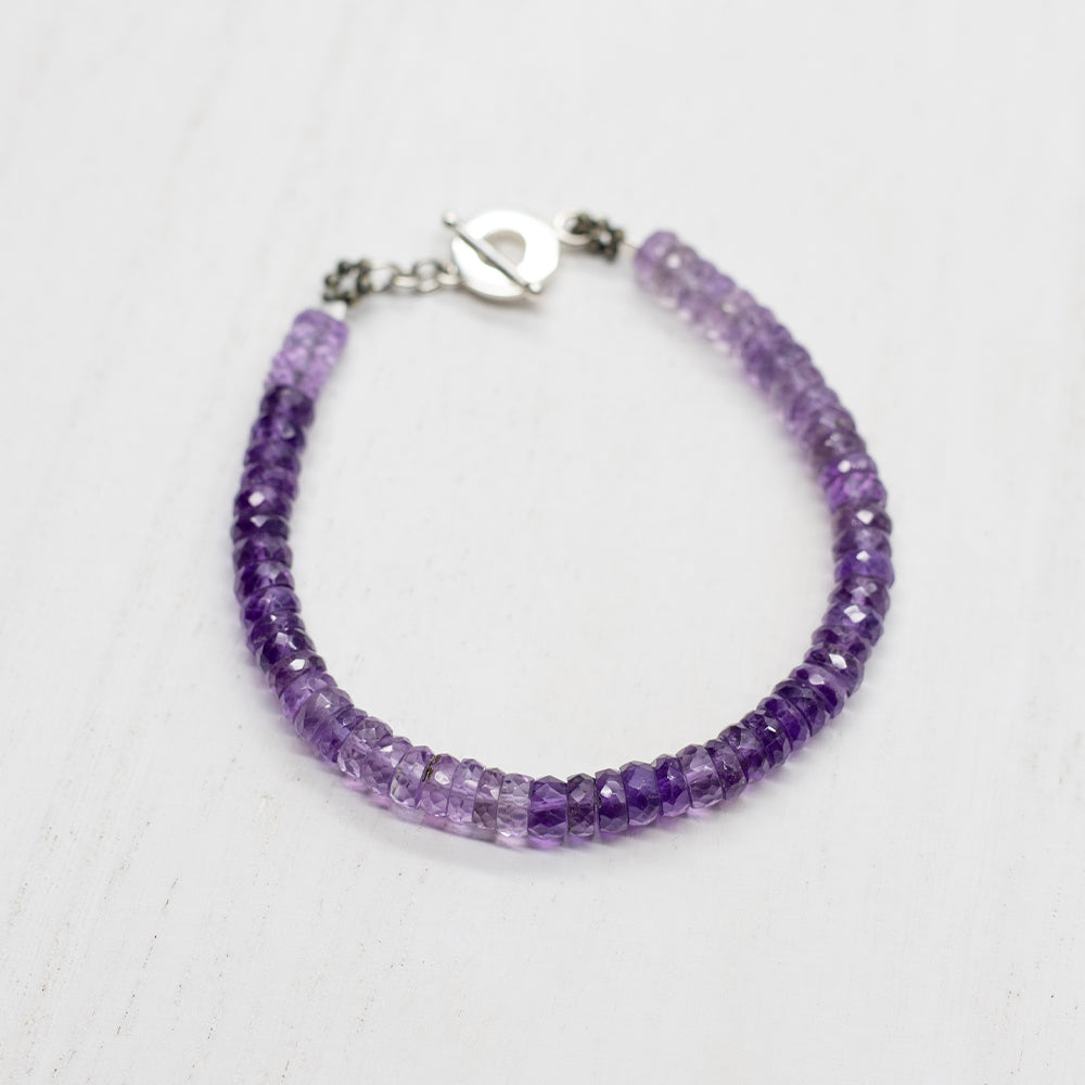 Amethyst Iris Bracelet