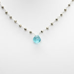 Apatite Waterfall Silver Necklace