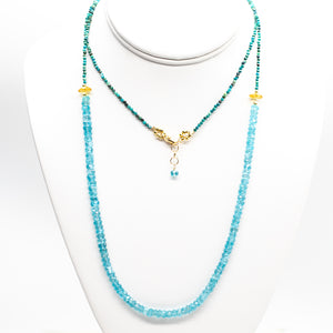 Apatite & Chrysocolla Zen Necklace