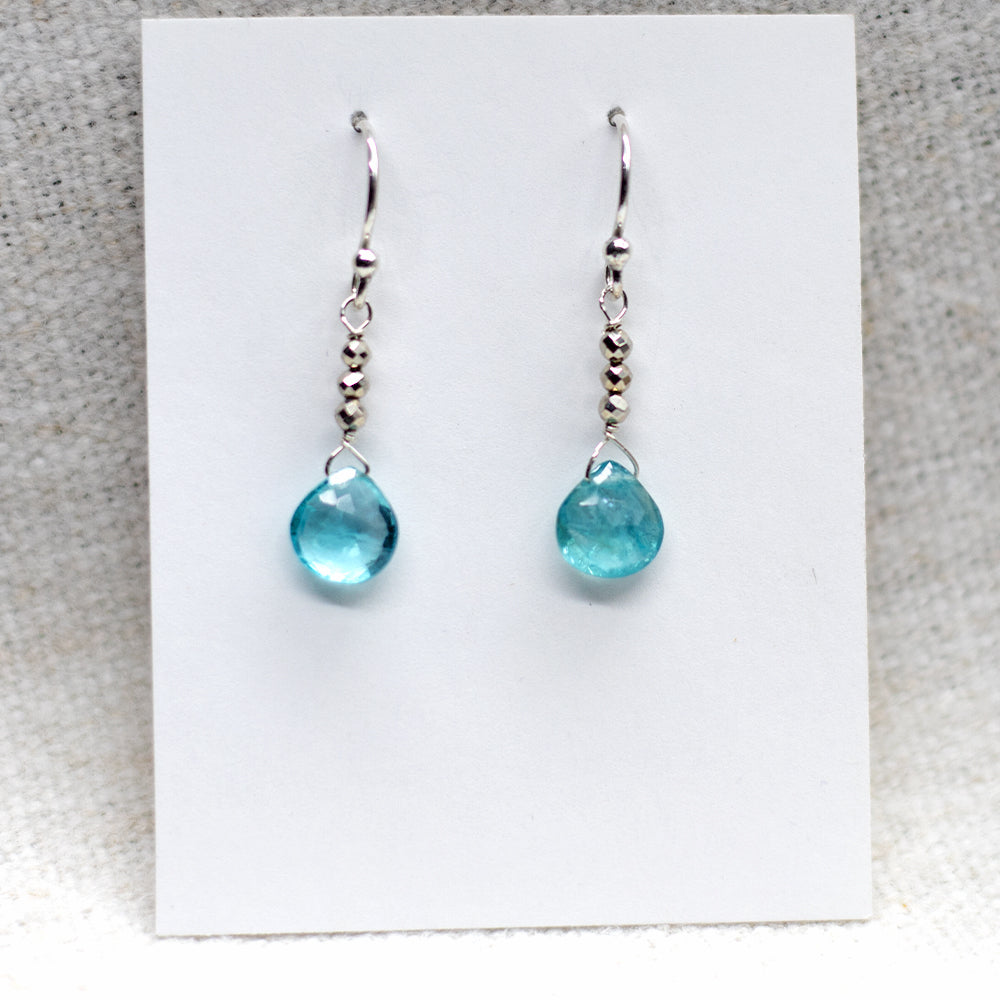 Apatite Raindrop Earrings