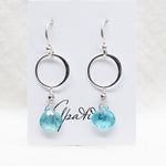 Apatite Ring Silver Earrings