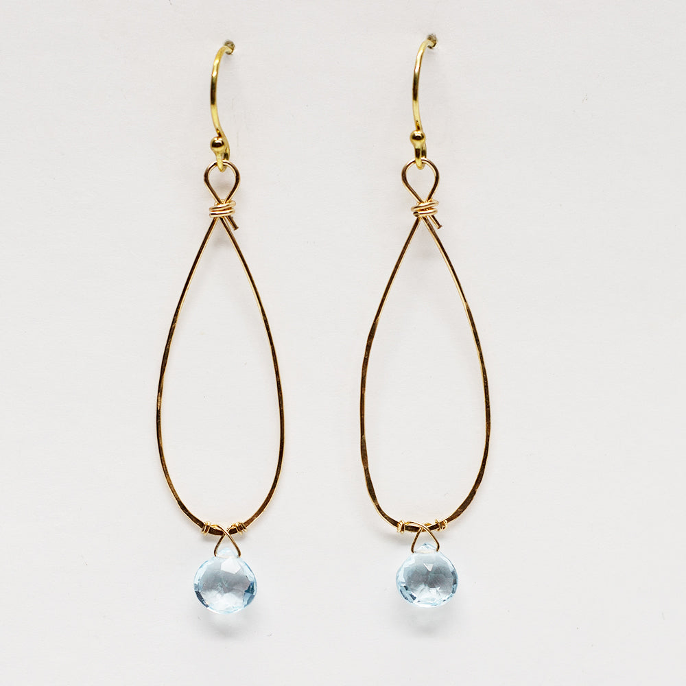 
                
                    Load image into Gallery viewer, Linden Aquamarine Earrings
                
            