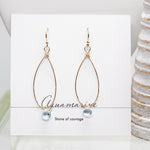 Aquamarine Linden Gold Earrings