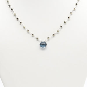 
                
                    Load image into Gallery viewer, Blue Quartz Waterfall Necklace
                
            