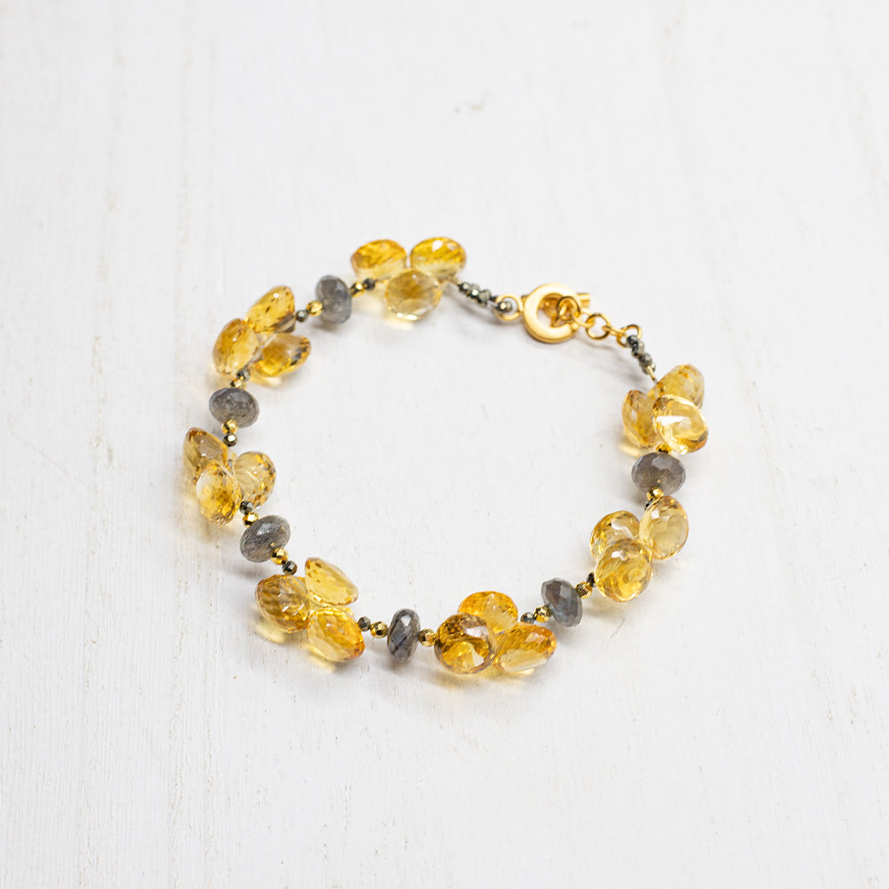 Citrine Cluster Bracelet