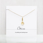 Citrine Raindrop Gold Necklace