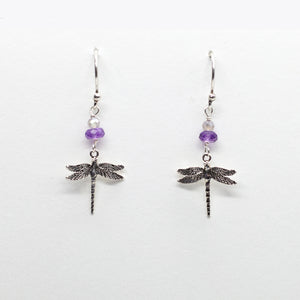 Dragonfly Silver Earrings