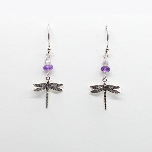 
                
                    Load image into Gallery viewer, Dragonfly Silver Earrings
                
            