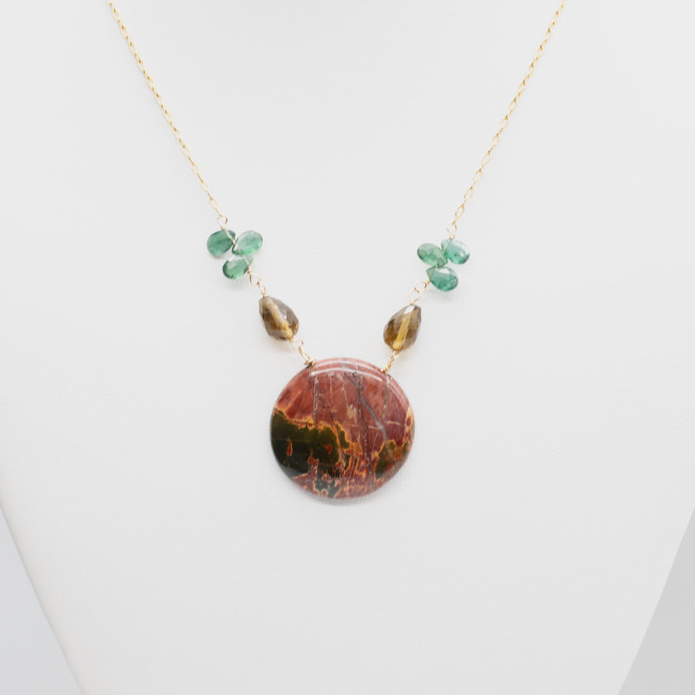 Jasper Pendant Necklace