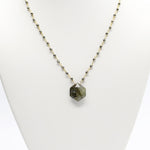 Waterfall Hexagon Labradorite Necklace