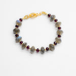 Labradorite & Garnet Leilia Bracelet