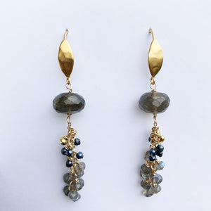 Labradorite Tassel Earrings