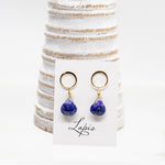 Lapis Luna Gold Earrings