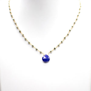 Lapis Waterfall  Necklace