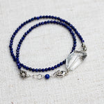 Quartz & Lapis Wisteria Wrap Bracelet