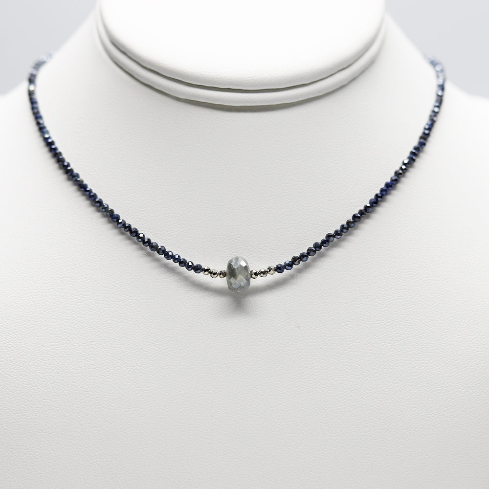 Blue Moonstone Luna Necklace