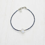 Moonstone & Sapphire Luna Bracelet