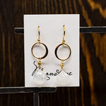 Moonstone Ring Gold Earrings
