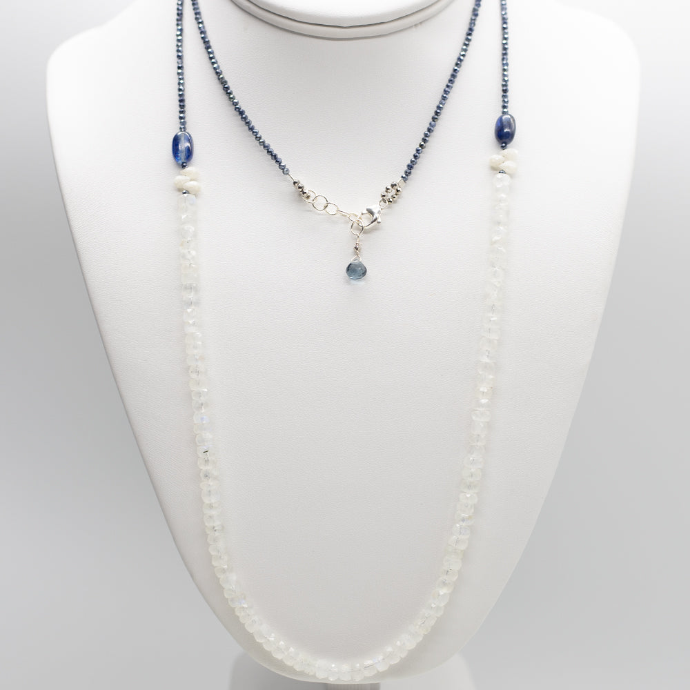 
                
                    Load image into Gallery viewer, Moonstone Zen Necklace
                
            