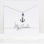 Anchor Lapis Necklace