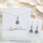Sand Dollar Apatite Nautical Set