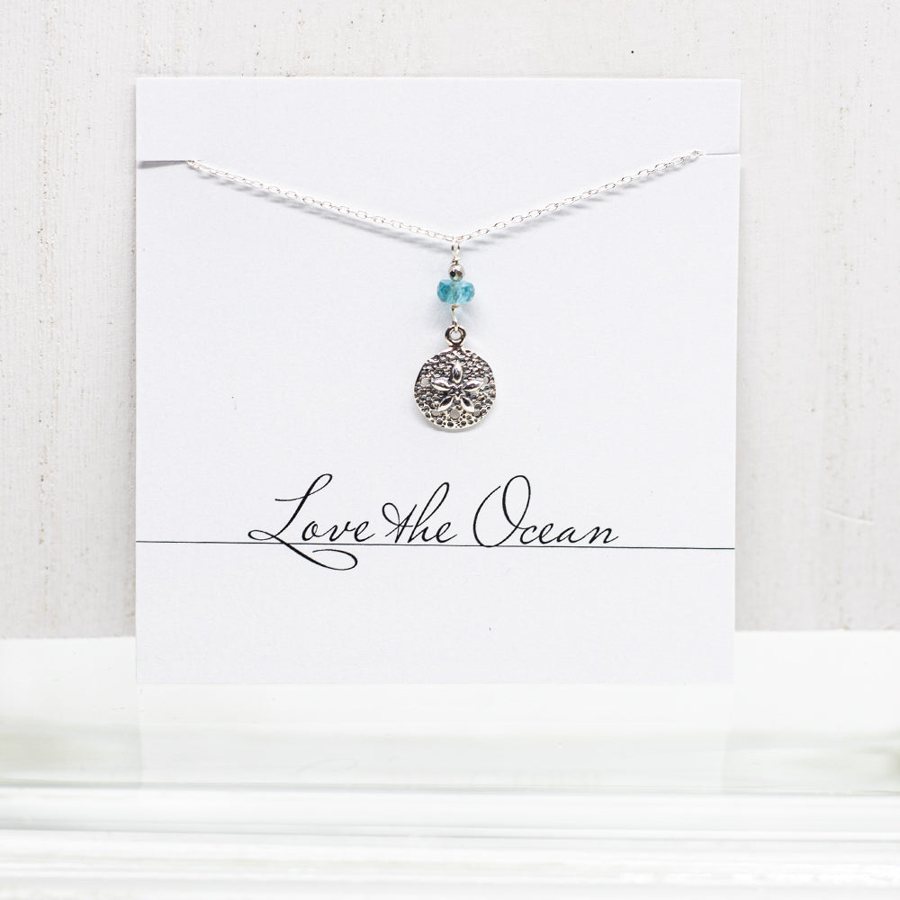 Sand Dollar Apatite Necklace