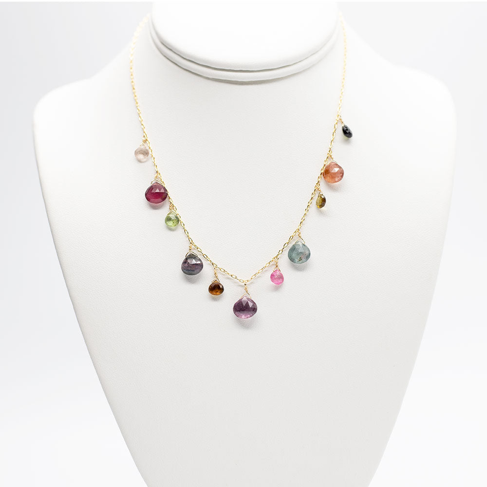 
                
                    Load image into Gallery viewer, Tourmaline Charm Necklace
                
            