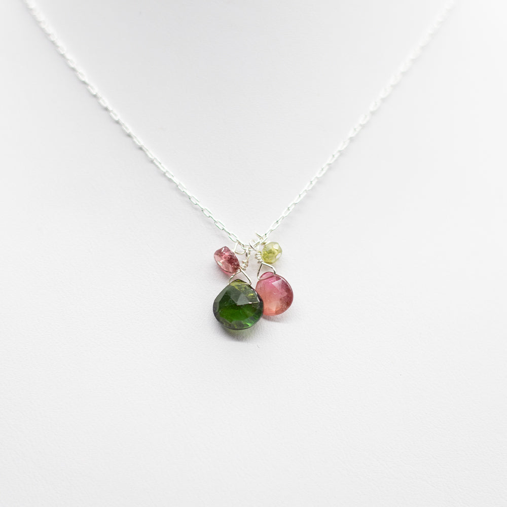 
                
                    Load image into Gallery viewer, October Silver Birthstone Necklace
                
            