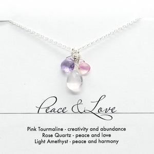 peace & love necklace