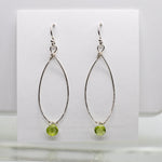 Peridot Linden Silver Earrings