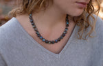 Labradorite Ruffle Necklace