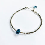 Blue Quartz Luna Simple Bracelet
