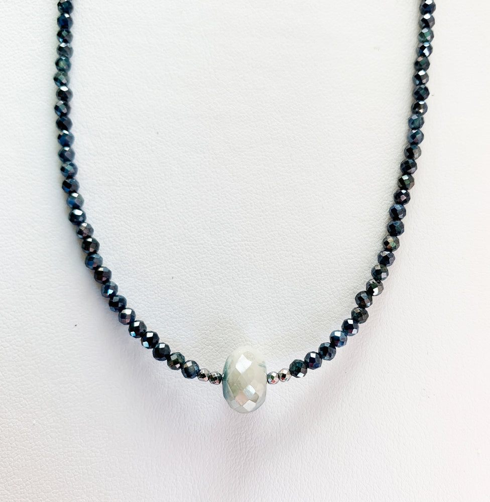 Blue Moonstone Luna Necklace