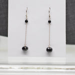 Spinel Simple Silver Earrings