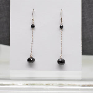 Spinel Simple Silver Earrings