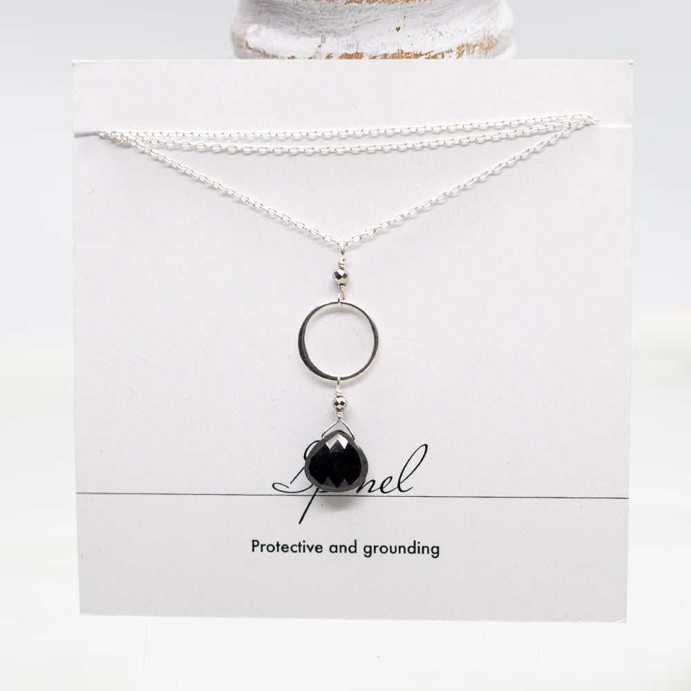 
                
                    Load image into Gallery viewer, Spinel Ring Silver Necklace
                
            