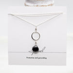 Spinel Ring Silver Necklace
