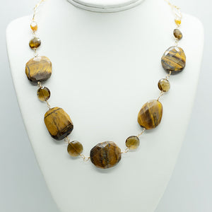 Tiger's Eye Nugget Necklace