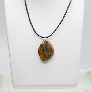 Tiger eye Leather Necklace