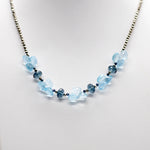 Topaz & Blue Quartz Cluster Necklace